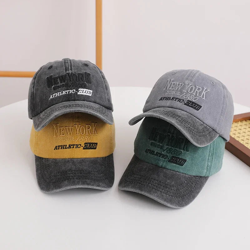 Retro Letter Kids Baseball Cap Fashion Color Block Children Peaked Hat  Sunshade Visors Sport Duck Caps