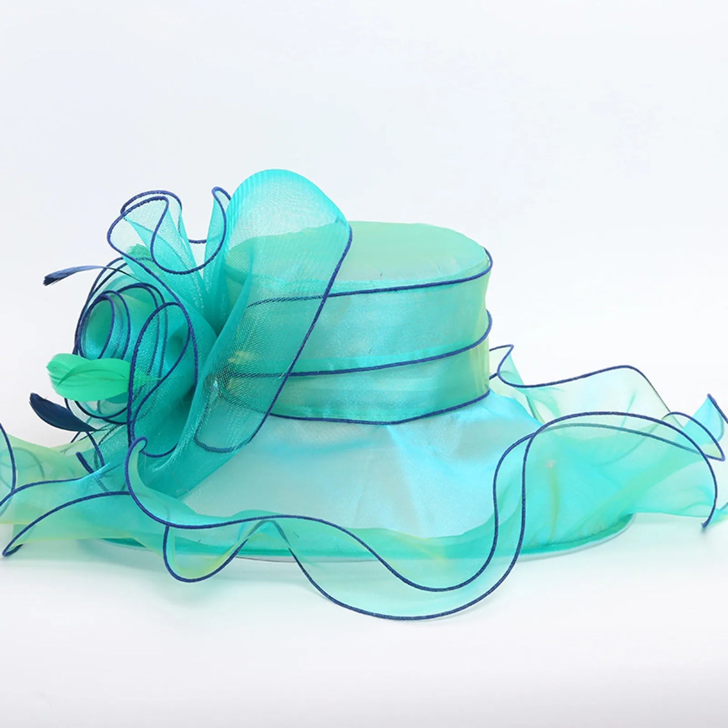 Elegant Women Sun Hat Organza Fedoras Summer Sun Hats