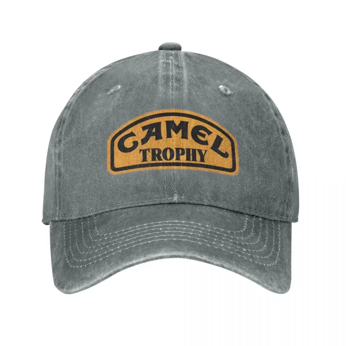 Camel Trophy Classic Logo Baseball Cap Vintage Distressed Denim Washed Snapback Cap
