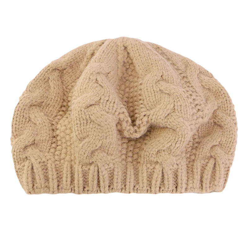 Ladies' Autumn Winter Knitted Berets European And American