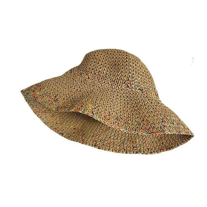 Women Straw Hat Showing Face Small Bucket Hat