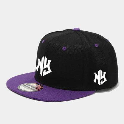 1PC Unisex Snapback Cap, Flat - Brim and Color - Blocked Hip - Hop Cap, Suitable for Both Men and Women