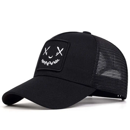 Unisex Ghost Face Embroidery Baseball Net Caps Spring And Summer