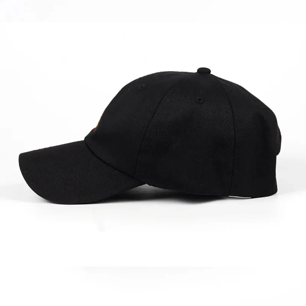 Unisex Pizza Embroidery Baseball Cap Adjustable Dad Hat For Women Men