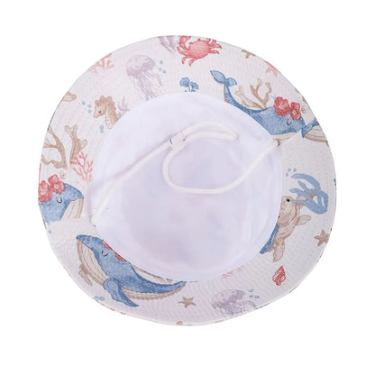 Beach Sun Cap Cartoon Autumn Kids Fisherman's Cap Outdoor Baby Sun Hat