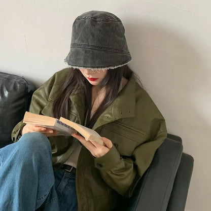 Irregular Brim Cowboy Caps for Women