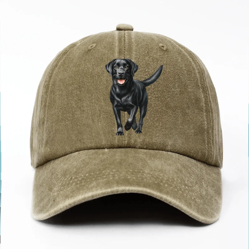 Black Labrador Print Baseball Cap is The Perfect Birthday Gift for Pet Enthusiasts for Both Men and Women