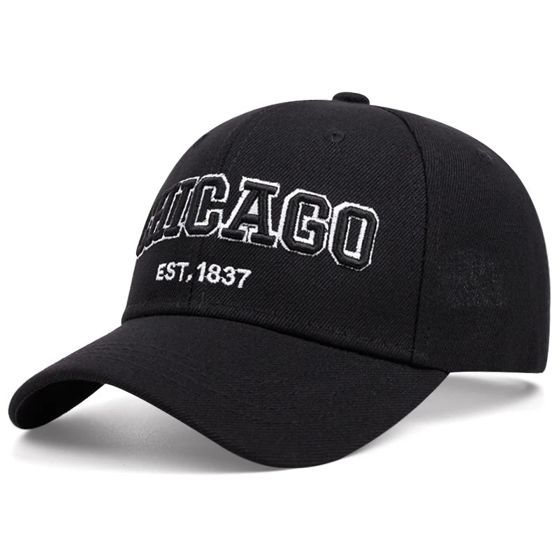 Simple and Fashionable Baseball Hat Chicago Embroidered Daily Leisure Sports