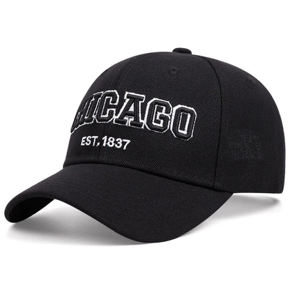 Simple and Fashionable Baseball Hat Chicago Embroidered Daily Leisure Sports