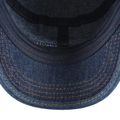 Denim Army Cap Men Washed Cotton Bucket Hat