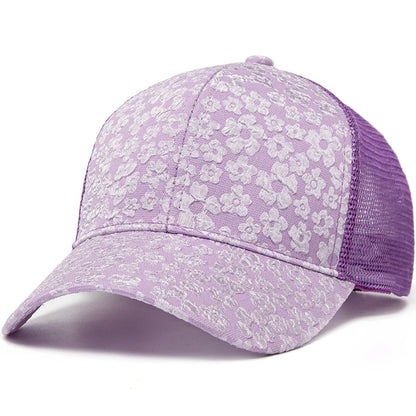 New Print Mesh Caps Fashion Women Baseball Cap