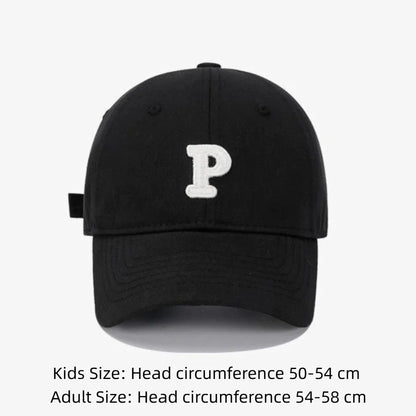 Letter Embroidered Children Baseball Cap