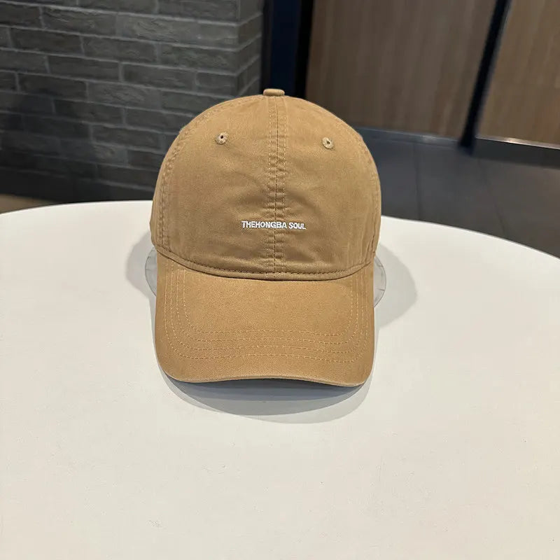 Retro Cotton Baseball Caps Spring Summer Letter Embroidery  For Men & Women