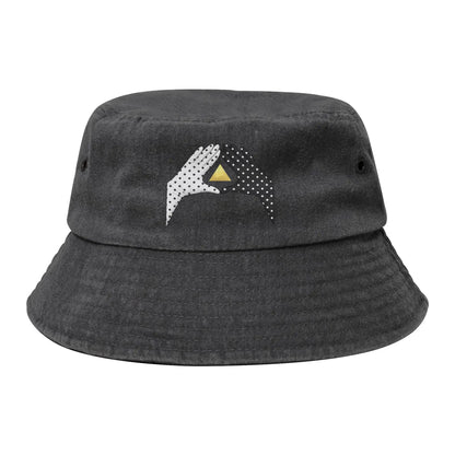 Men Women Distressed Denim Sun Hat  Bob Hat Fishing Cap Hiking
