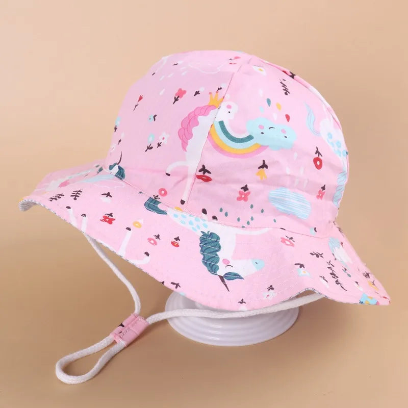 Children Panama Hat Spring Summer Baby Fisherman Hat For Boys Girls Bucket Hats