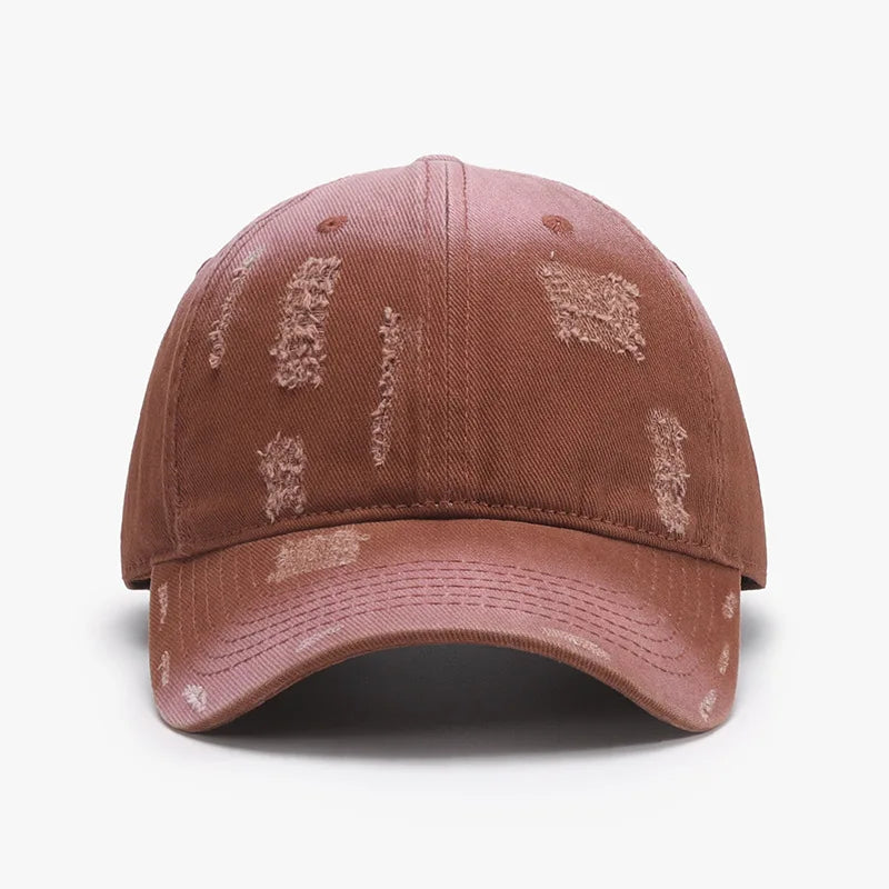 Spring Outdoor Washed Distressed Soft-Top Men's Baseball Cap