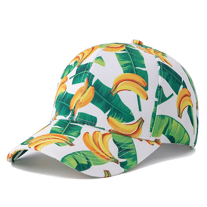 Unisex Summer Baseball Cap Fruit Print Men Women Cap