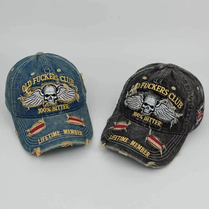 Cap Printed Embroidered 250th Anniversary Ripped Baseball Cap