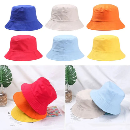 Children Outdoor Hat Summer Foldable Bucket Hat Sunscreen Cotton Fishing