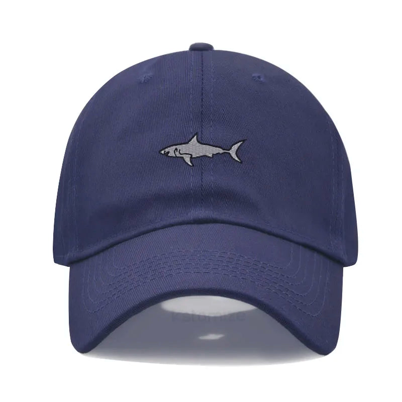 Shark Embroidery Baseball Cap For Men Women