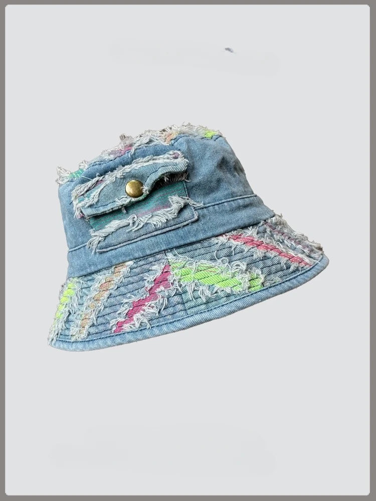 Japanese Retro Denim Series Fisherman's Hat Children's