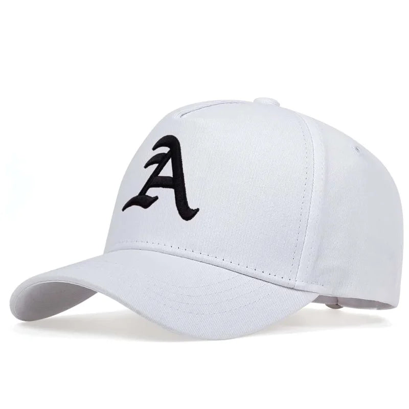 Unisex A Letter Embroidery Baseball Caps Spring and Autumn Outdoor Adjustable Casual Hats Sunscreen Hat