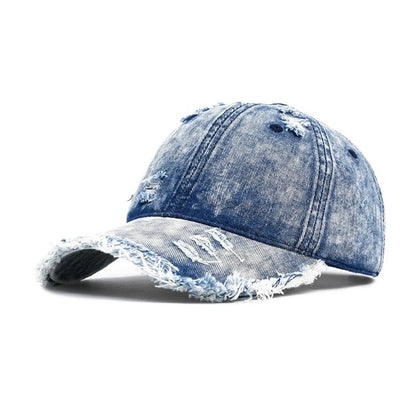 Vintage Washed Denim Baseball Cap