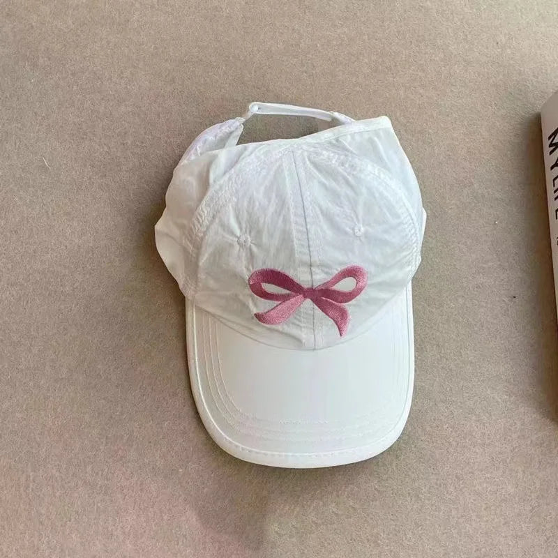 Kids Summer Hat Breathable Mesh Baseball Cap Adjustable Ponytail Sun Hat For Baby