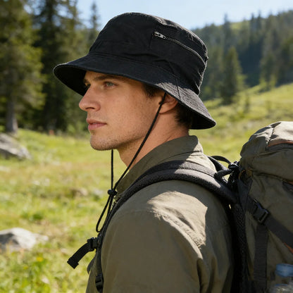 Spring Summer Washed Cotton Mesh Breathable Bucket Hats