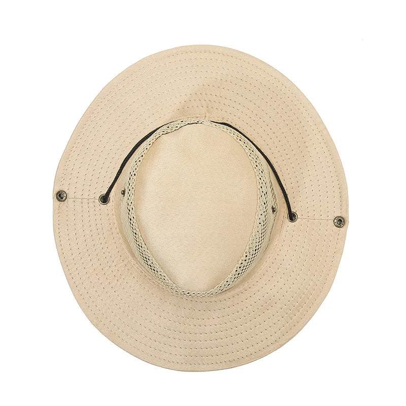 Men Women Summer Wide Beach UV Sunscreen Cap Outdoor Sport Fishing Sun Hat