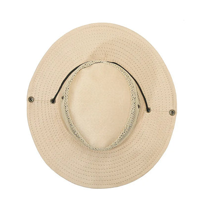 Men Women Summer Wide Beach UV Sunscreen Cap Outdoor Sport Fishing Sun Hat