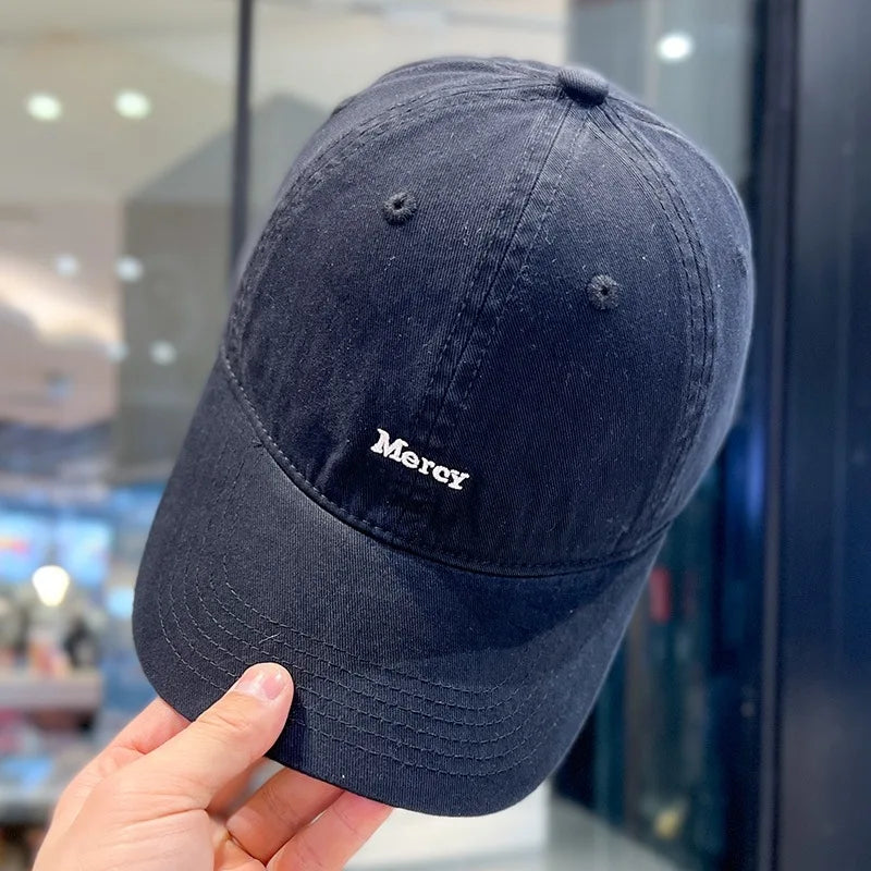 1pc Korean Style Letter Embroidered Baseball Caps for Women Men Summer