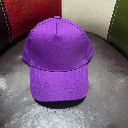 Unisex Solid Color 5 Panel Baseball Cap Trendy Casual Sport Hat