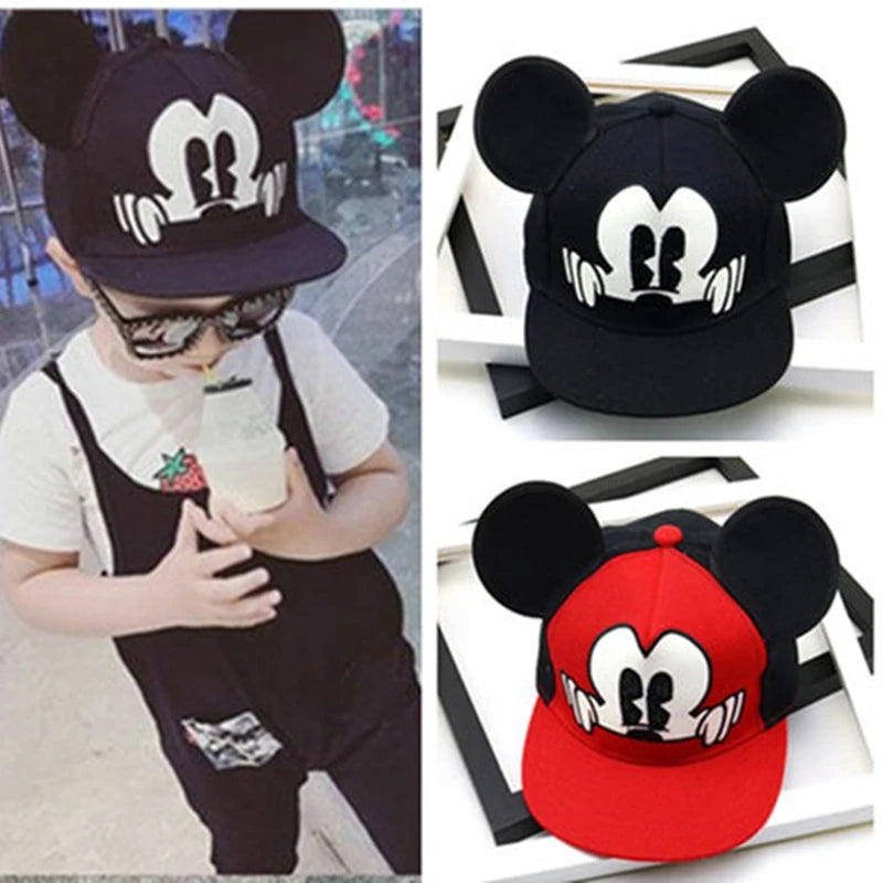 Children's Mickey Mouse Cap Cartoon Lovely Snapback Cap For Kids Girls Boys