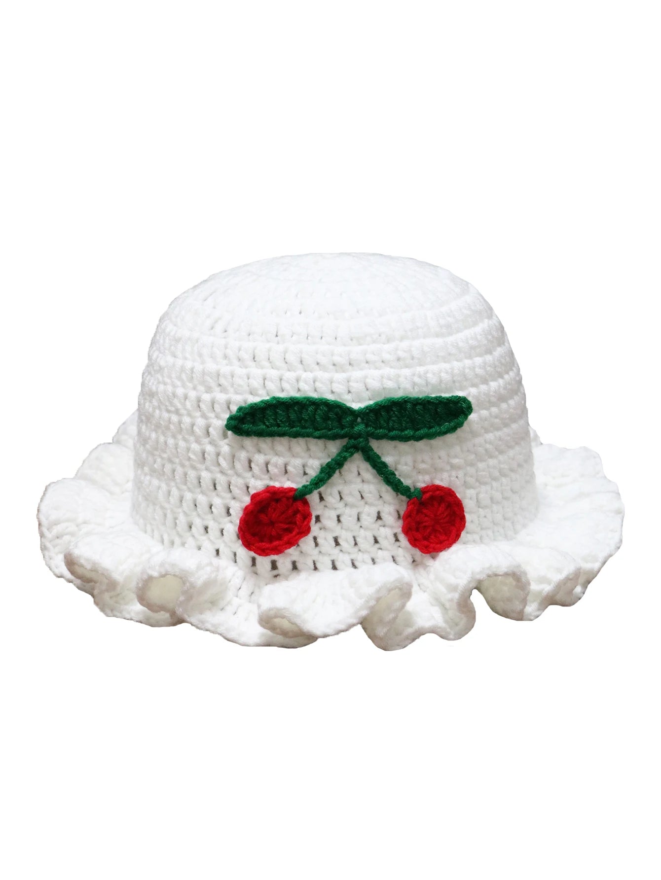 Solid Color Hand Knitted Knit Hat In Bohemian Style With Hollowed Out