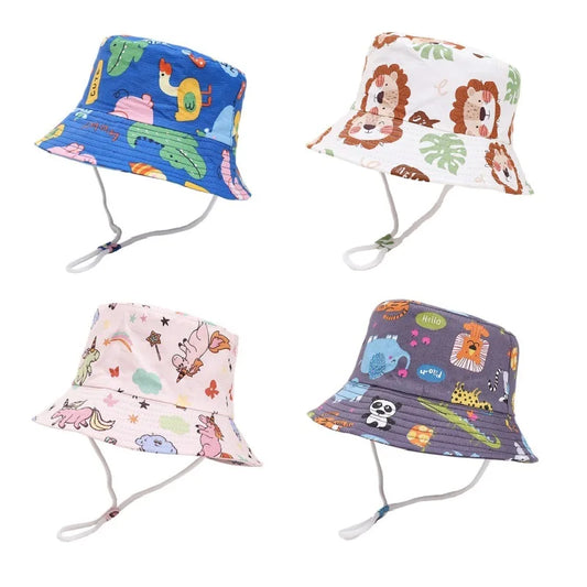 New Children Bucket Hats Panama Summer Baby Sun Hat