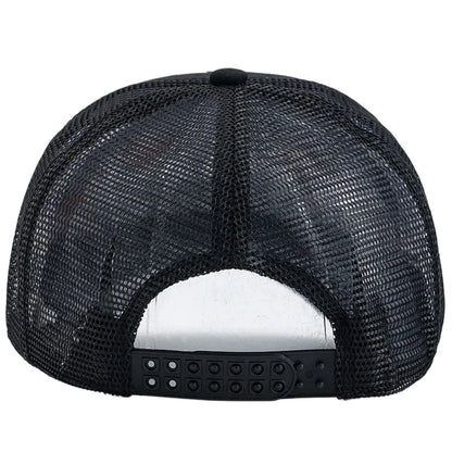 Unisex Punk Style Cap Skull Flame Piston Embroidery Sports Baseball Cap