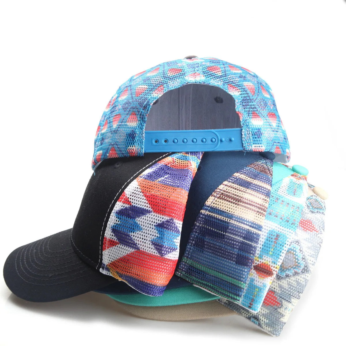 Unisex Mesh Cap Casual Color Cotton Baseball Cap For Women Men