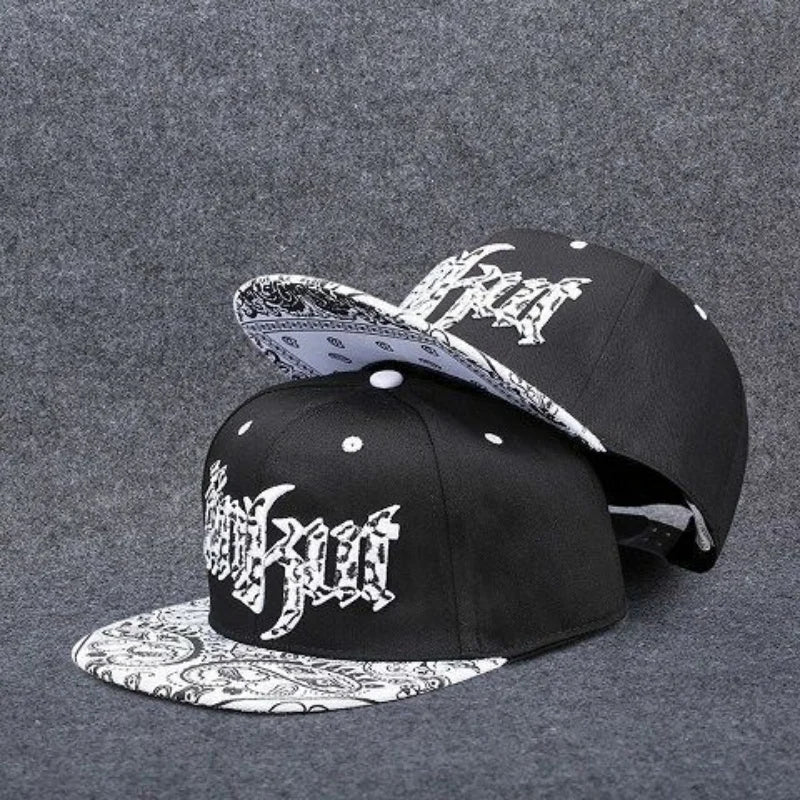 Men's Letter Embroidery Tide All-Match Flat Brim Baseball Cap Ladies Summer