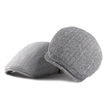 Spring And Summer Cotton Solid Newsboy Caps
