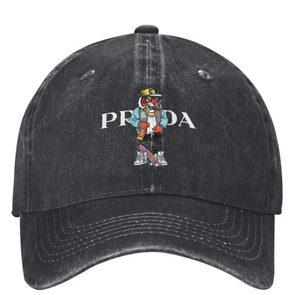 Tiger Print Baseball Cap Fashion Logo Outdoor