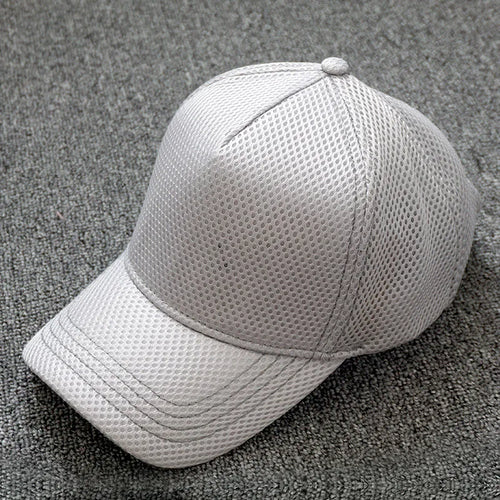 Men's Mesh Baseball Cap Summer Breathable High Crown Sun Hat