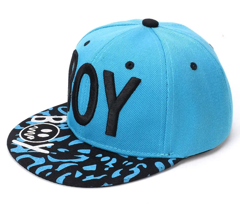 Unisex Kids Embroidered Hip Hop Snapback Cap Baby