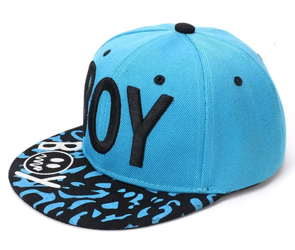 Unisex Kids Embroidered Hip Hop Snapback Cap Baby