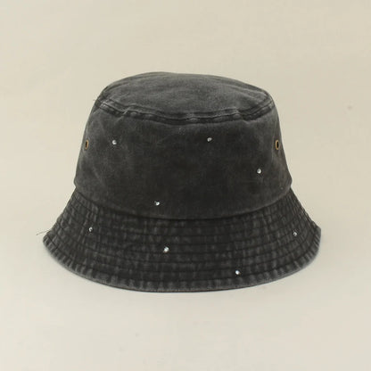 New Fashion Rhinestone Fisherman Hat Women