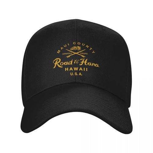The Road to Hana Maui Hawaii Vintage Hawaiian Baseball Cap