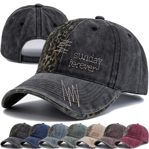 Y2K Baseball Cap Fashion Leopard Patch For Women