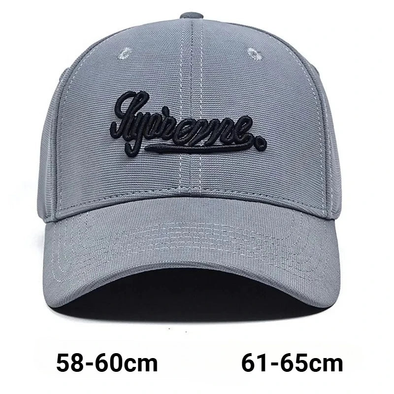 Extra Large Size XL 65cm Elastic Back Closed Baseball Caps