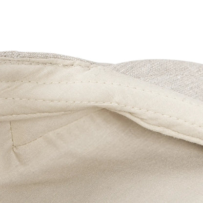 Linen Flat Cap For Men Women Herringbone Linen Newsboy Cap