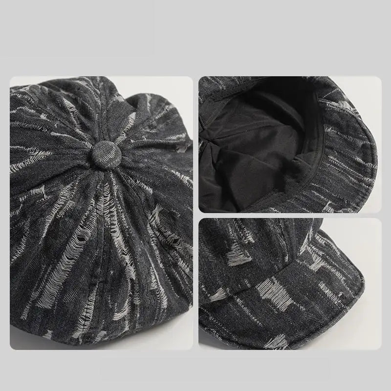 Korean Style Women's Denim Beret